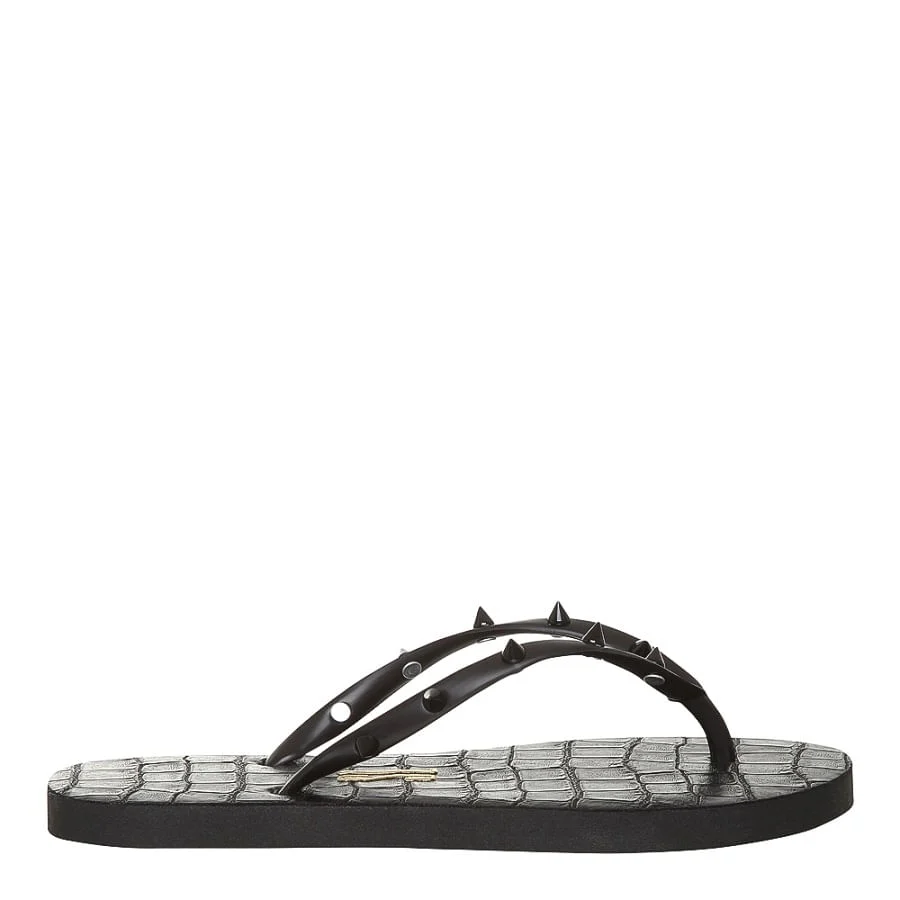 Flip Flop Emborrachado Croco Spike Preta - vista 1 de 4