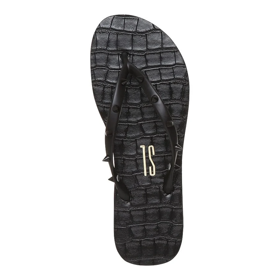 Flip Flop Emborrachado Croco Spike Preta - vista 4 de 4