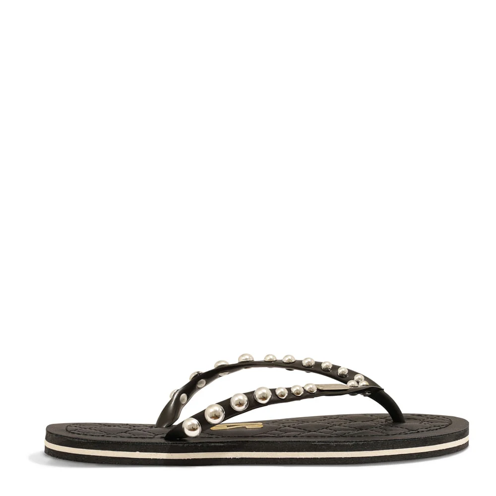 Flip Flop New Couro Pelica Soft Metal Preto - vista 1 de 6
