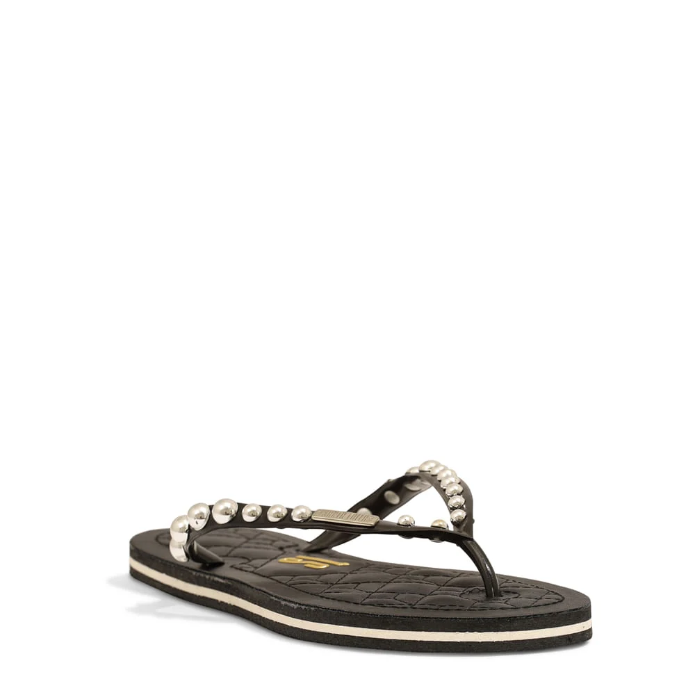 Flip Flop New Couro Pelica Soft Metal Preto - vista 2 de 6