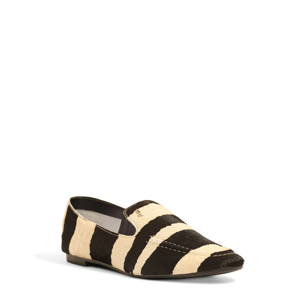 Mocassim Pelo Zebra Preto - vista 2 de 6