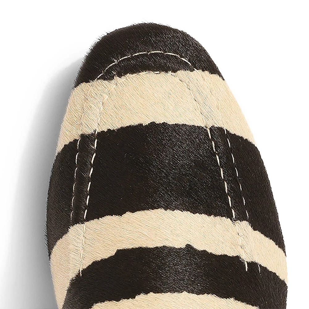 Mocassim Pelo Zebra Preto - vista 6 de 6
