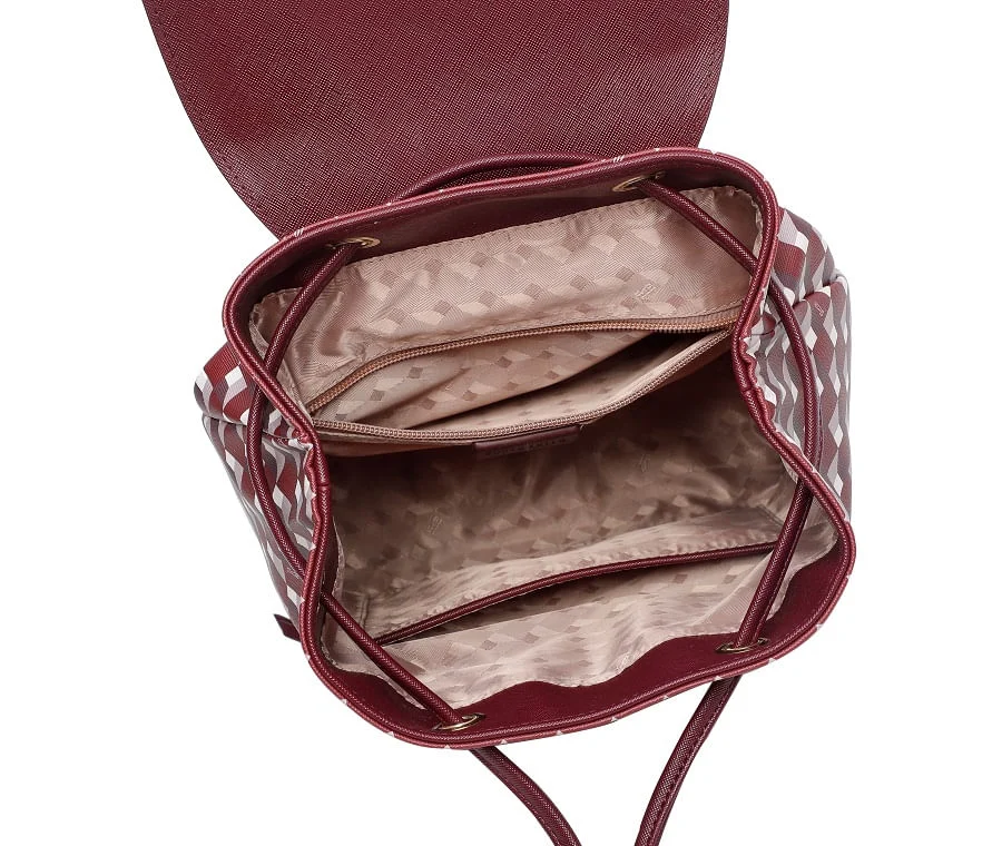 Mochila Risco Cubos Vinho - vista 4 de 4