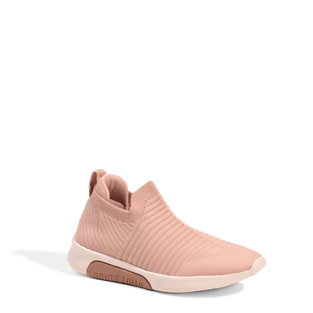 Tênis Slip On Knit Sport Rosa - vista 3 de 4
