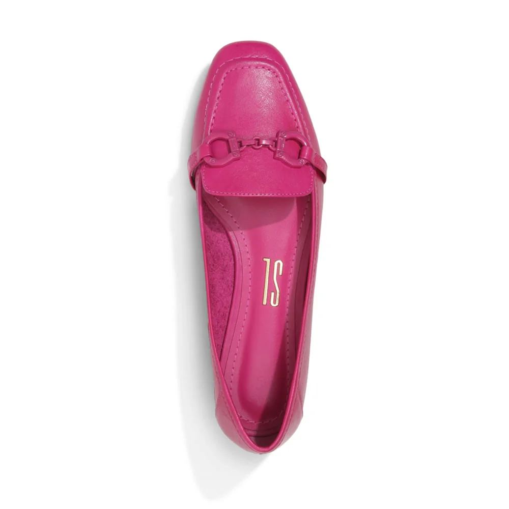Mocassim Couro Corrente Pink - vista 3 de 4