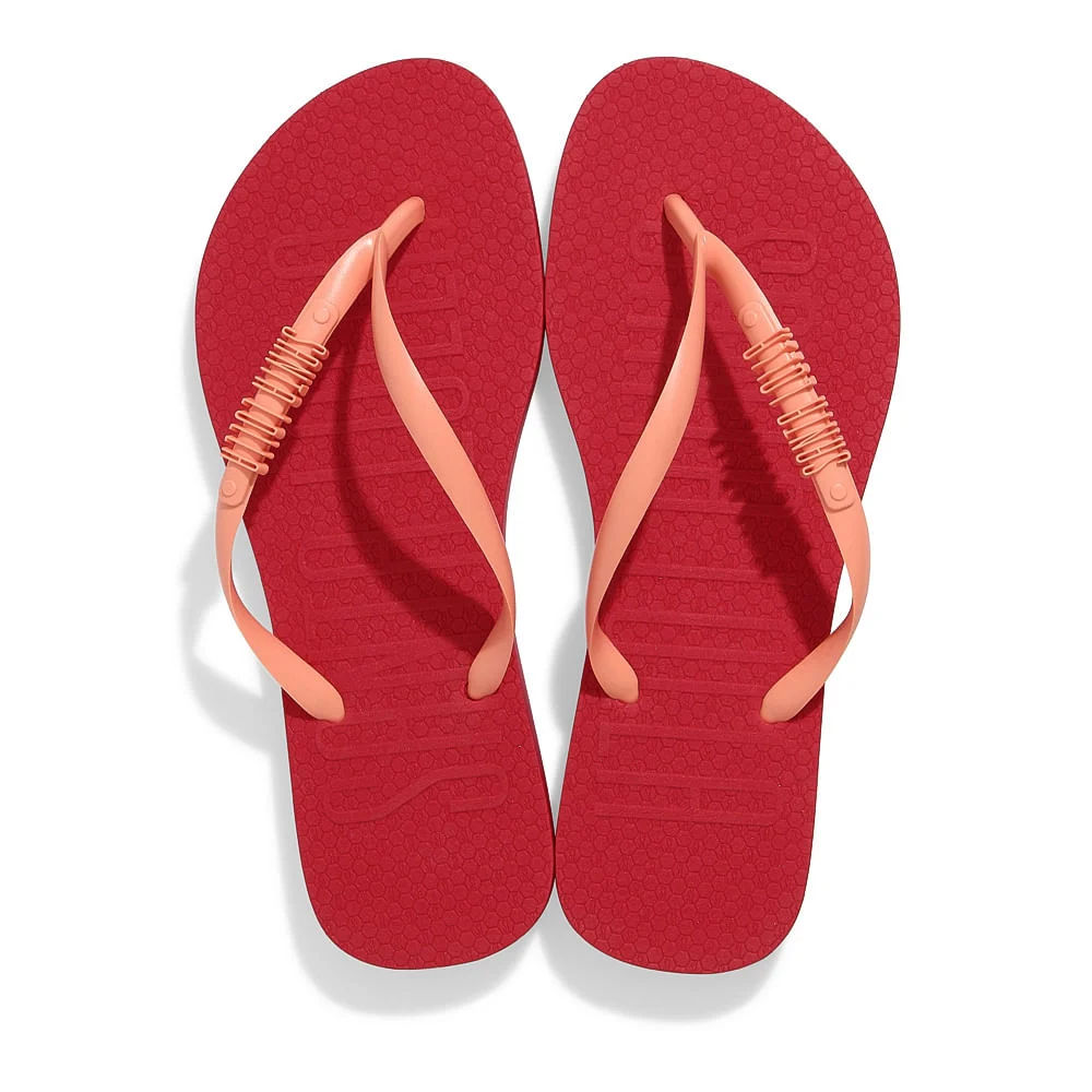Flip Flop Borracha Vermelho Chilli - vista 2 de 5
