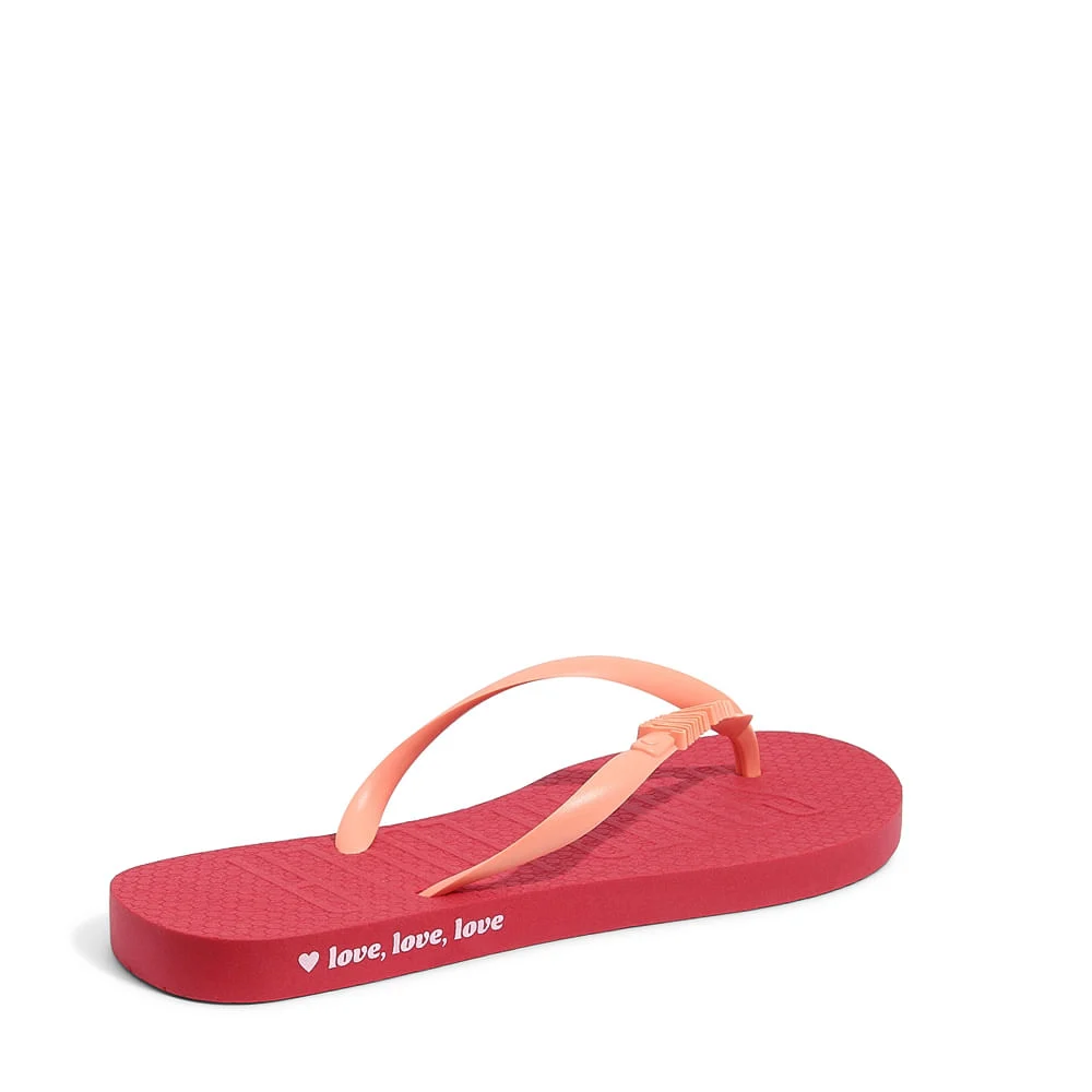 Flip Flop Borracha Vermelho Chilli - vista 5 de 5