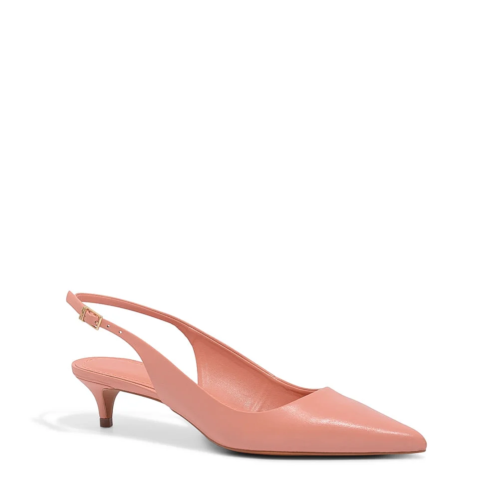 Scarpin Couro Pelica Premium Papaia - vista 2 de 3