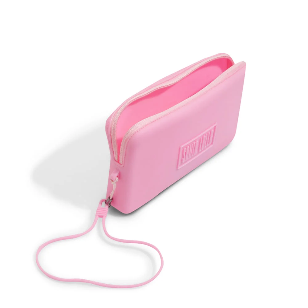 Clutch Borracha Rosa Chiclete - vista 3 de 3