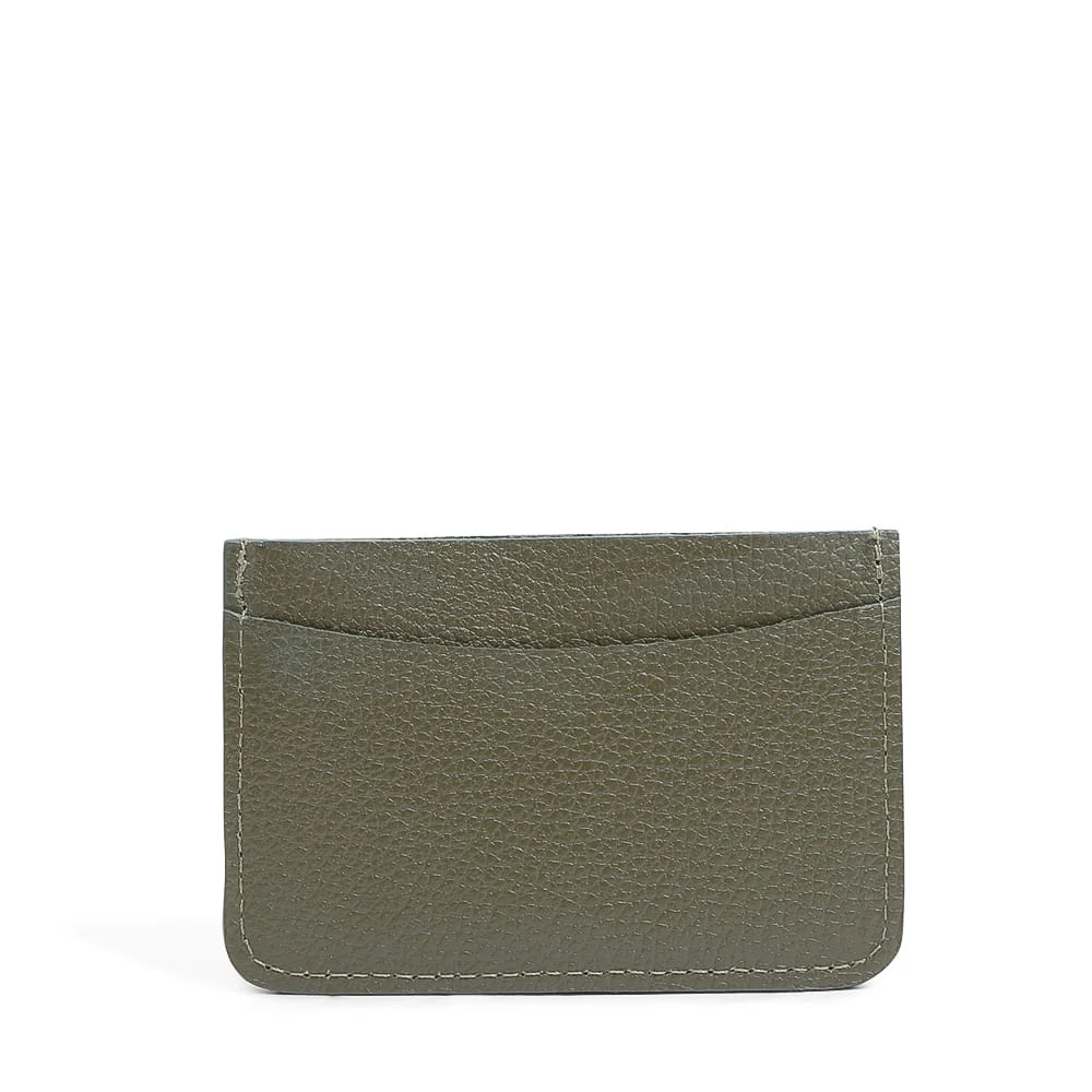Porta Cartão Couro Floater Verde Militar - vista 3 de 4