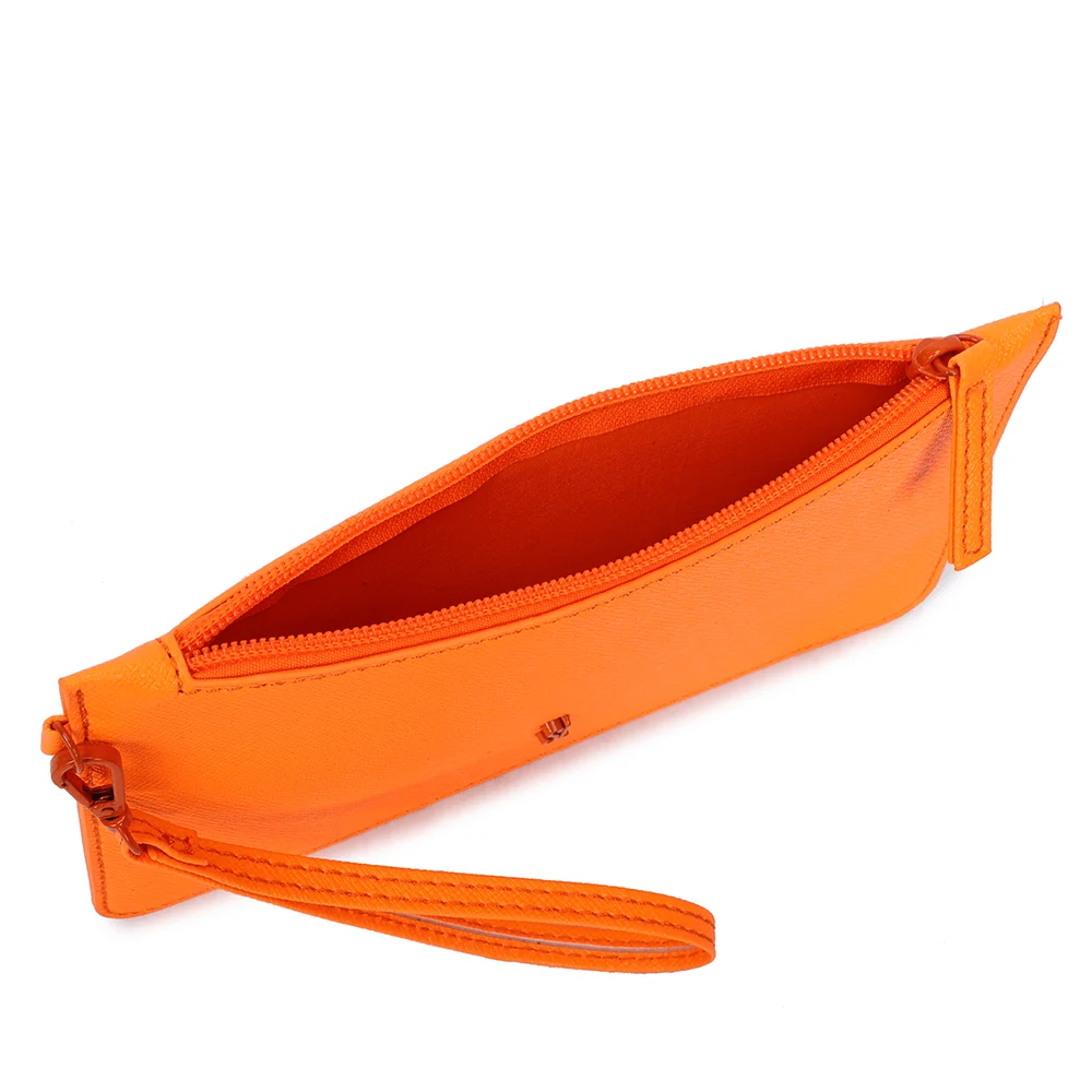 Bolsa Clutch Laranja Neon Pequena - vista 3 de 4