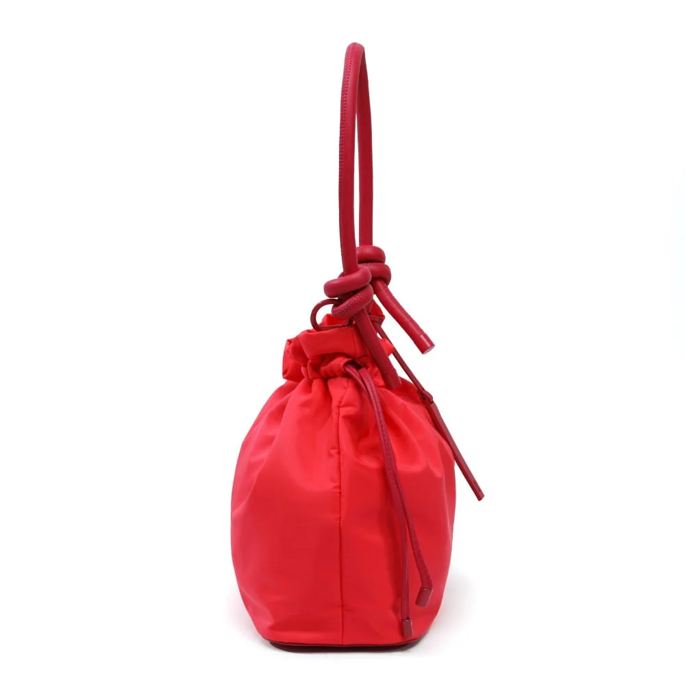 Bolsa Bucket Rosa Nylon Cordão - vista 4 de 6
