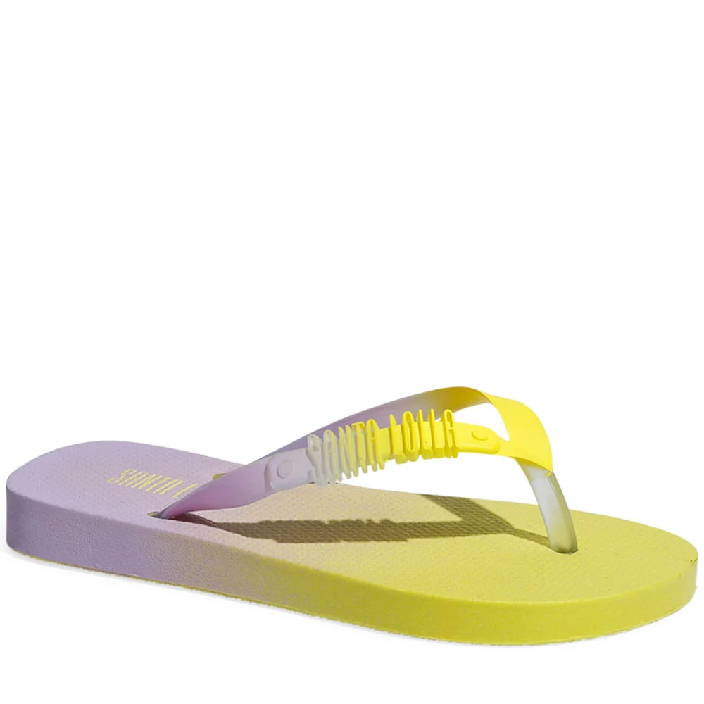 Flip Flop Infantil Limão Borracha Flat - vista 2 de 4