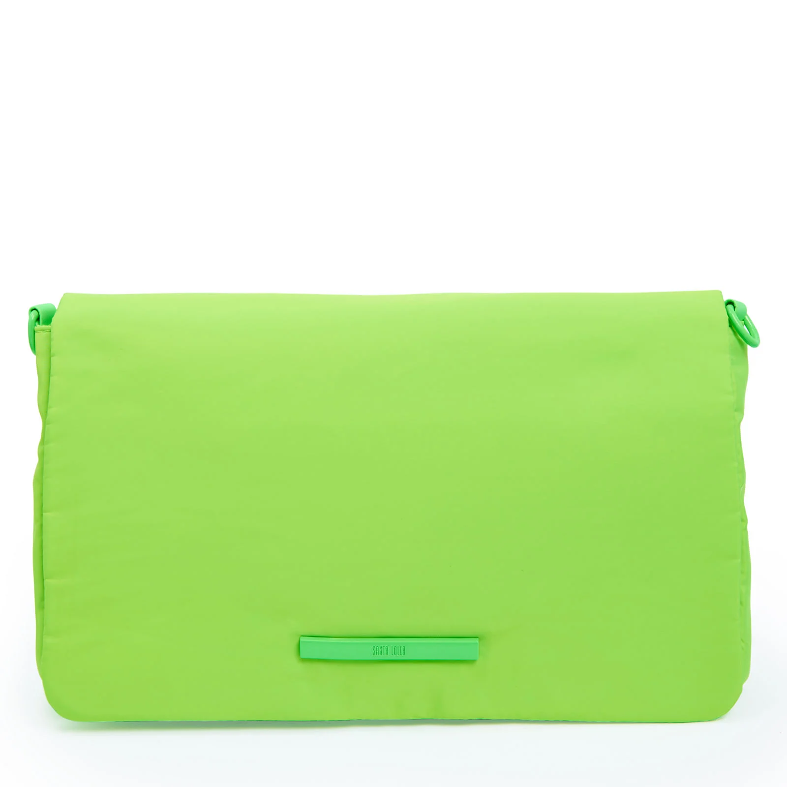 Bolsa Transversal Verde Corrente Alça Fina - vista 3 de 7