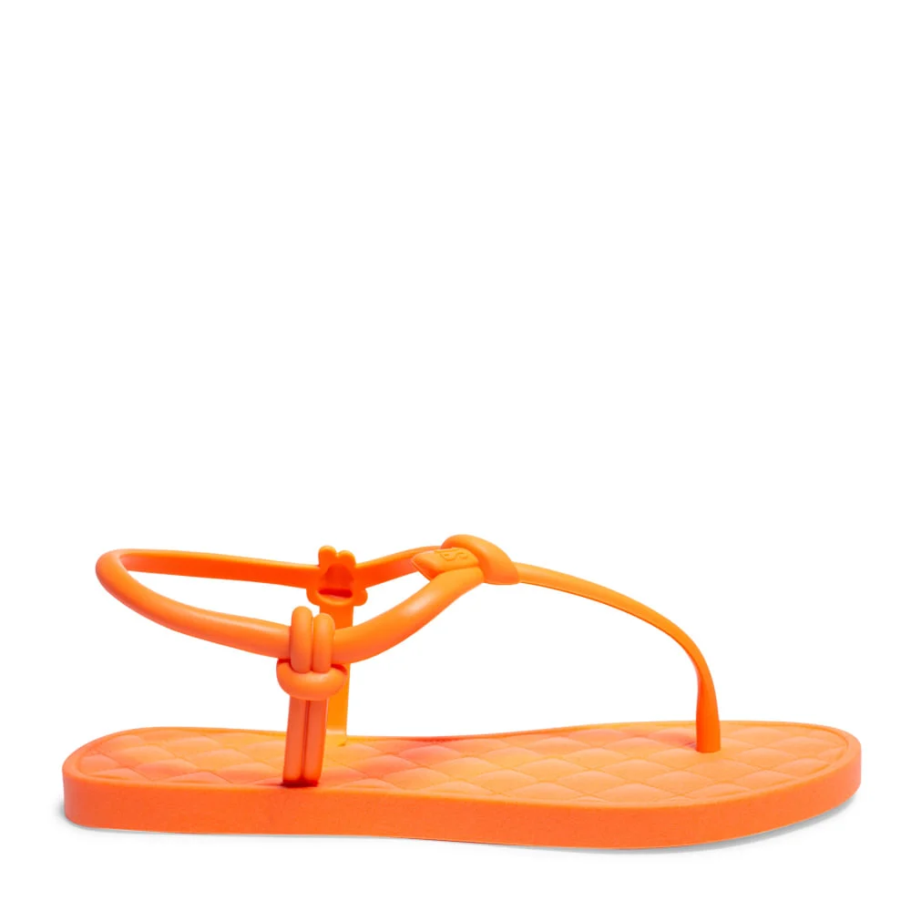 Rasteira Laranja Borracha Tira Slim - vista 1 de 4