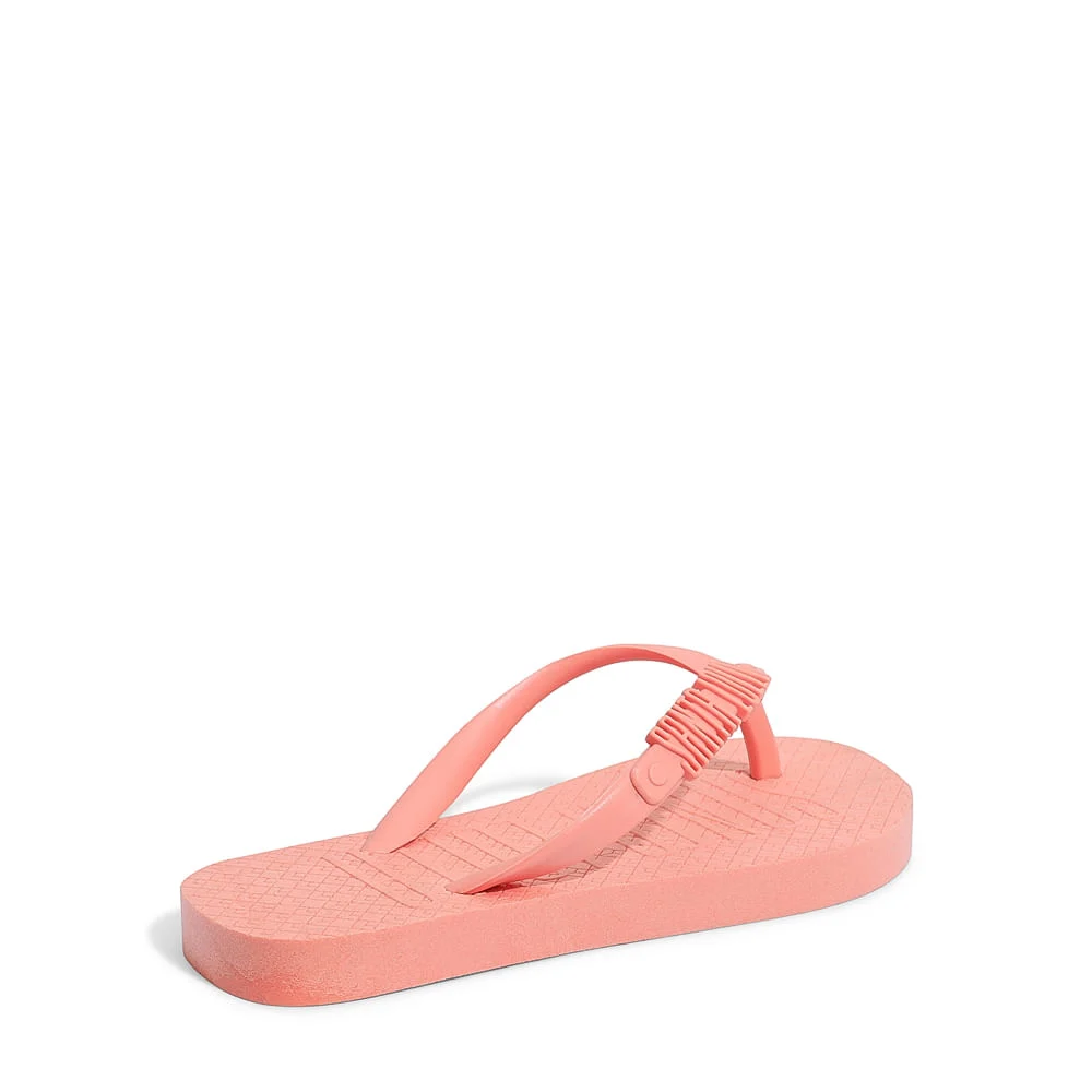 Flip Flop Infantil Hot Peach Borracha Salto Flat - vista 4 de 4