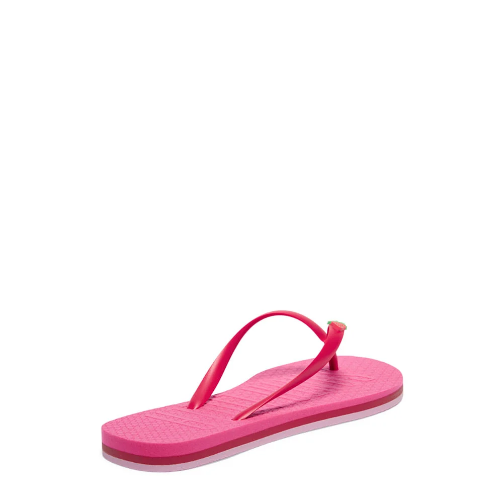 Flip Flop Borracha Vermelho Chilli Com Necessaire - vista 5 de 5