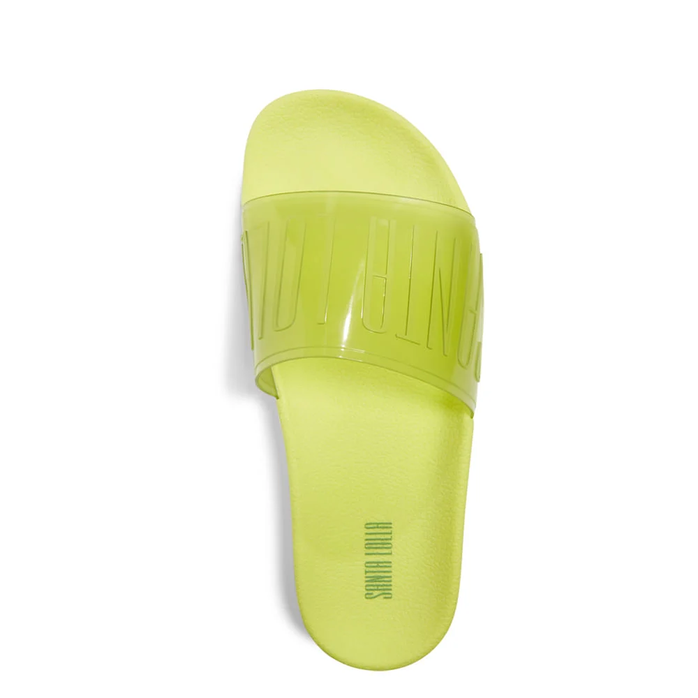 Slide Verde Borracha Flat - vista 3 de 4