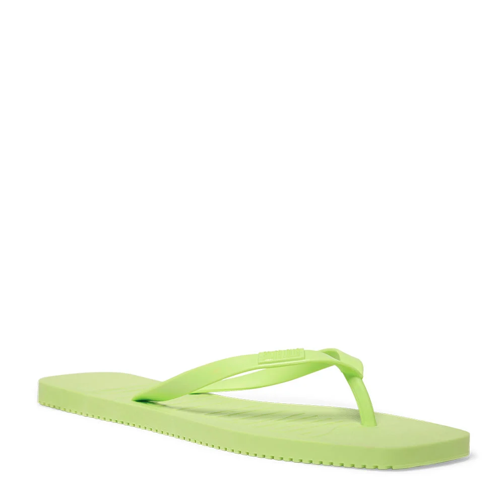 Flip Flop Verde Borracha Slim Bico Quadrado - vista 3 de 4