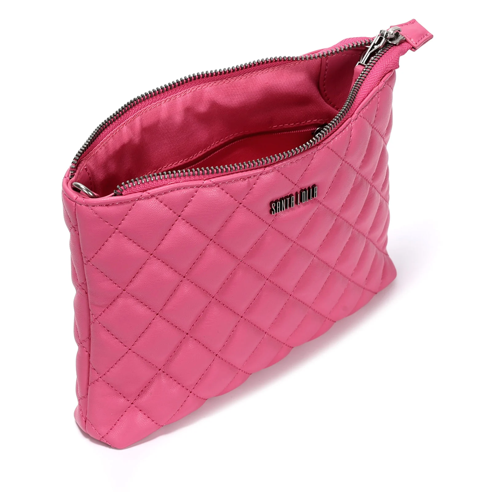 Bolsa Transversal Rosa Matelassê Pequena - vista 3 de 3