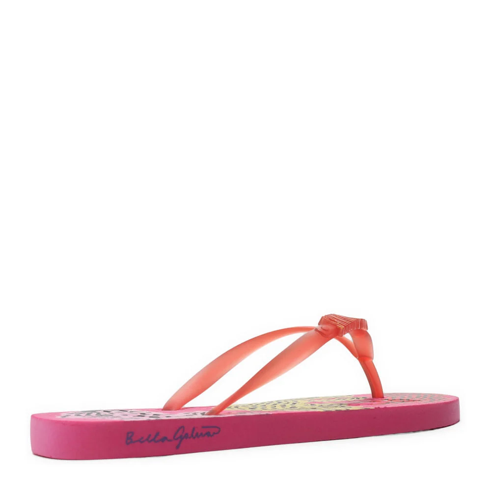 Flip flop borracha rosa neon - vista 4 de 4