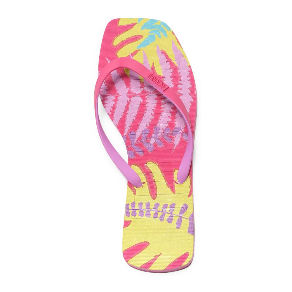 Flip flop borracha rosa neon - vista 3 de 5