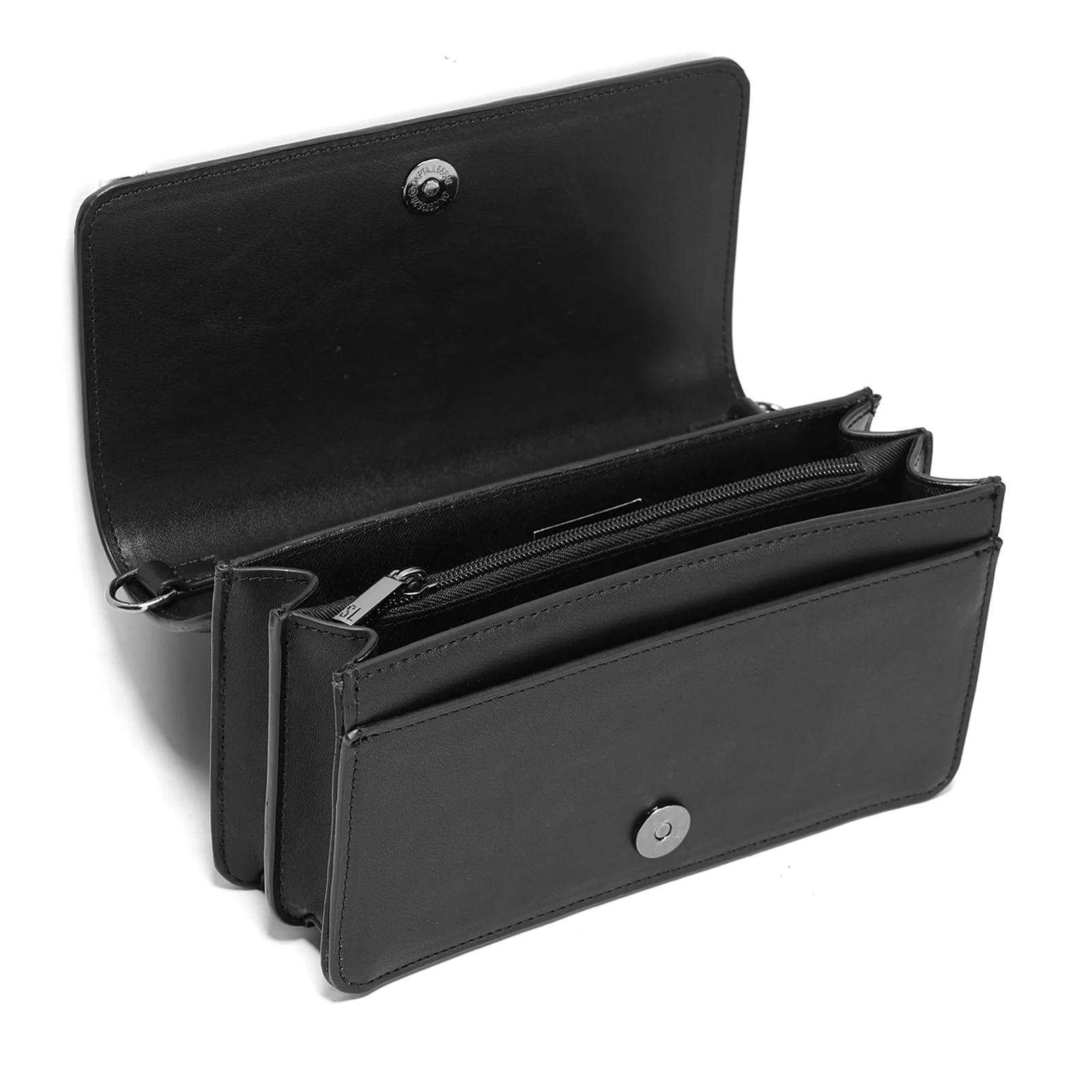 Bolsa Preta Alça Corrente Pedraria - vista 3 de 4