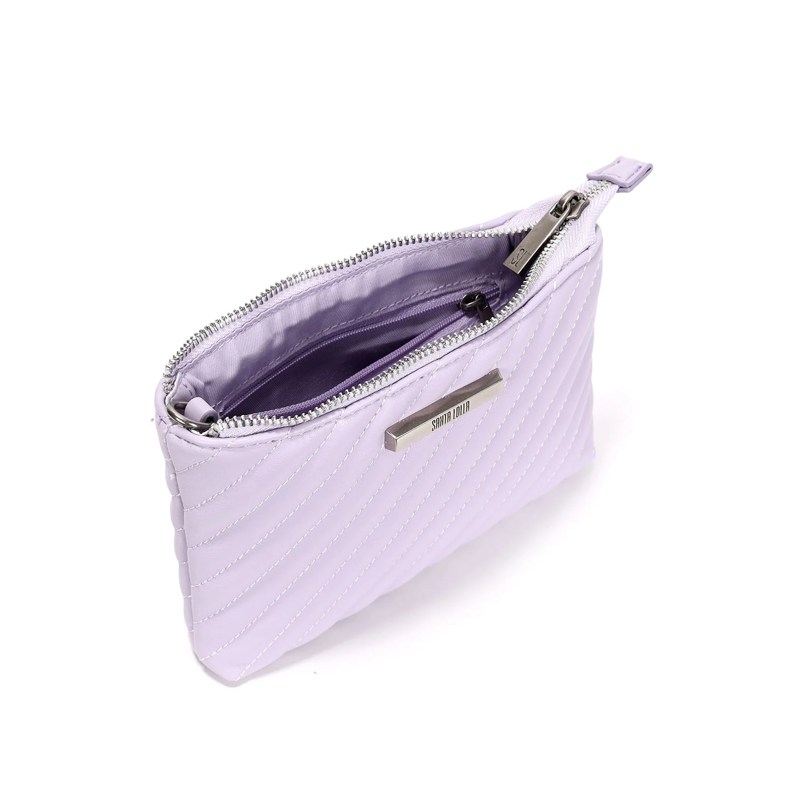 Bolsa Transversal Roxa Matelassê Pequena - vista 3 de 3