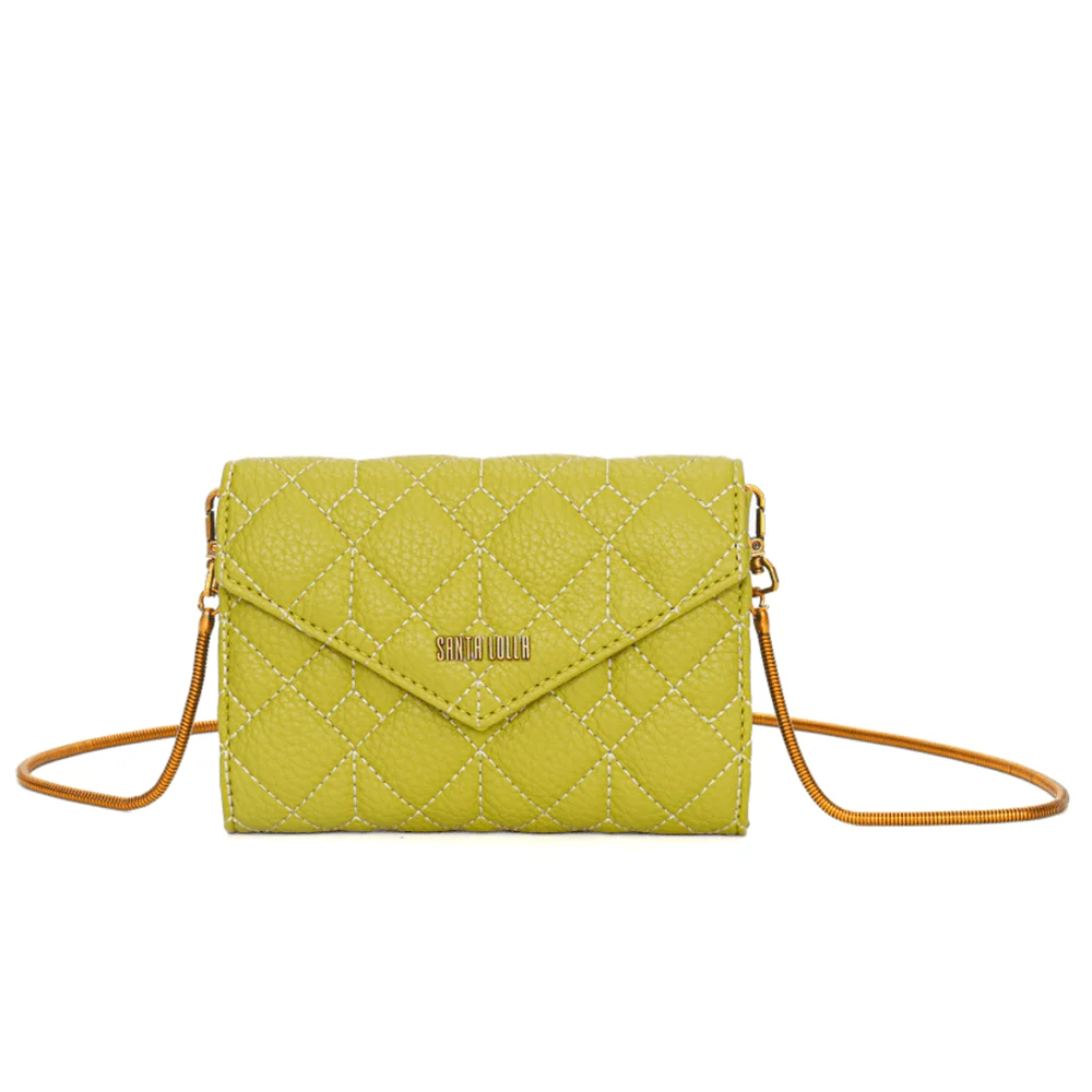 Bolsa Pequena Floater Verde Oliva Alça Metalizada - vista 2 de 5