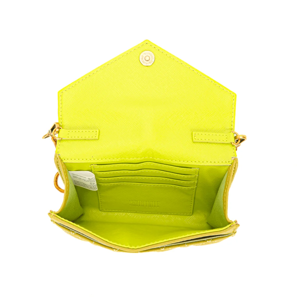 Bolsa Pequena Floater Verde Oliva Alça Metalizada - vista 4 de 5