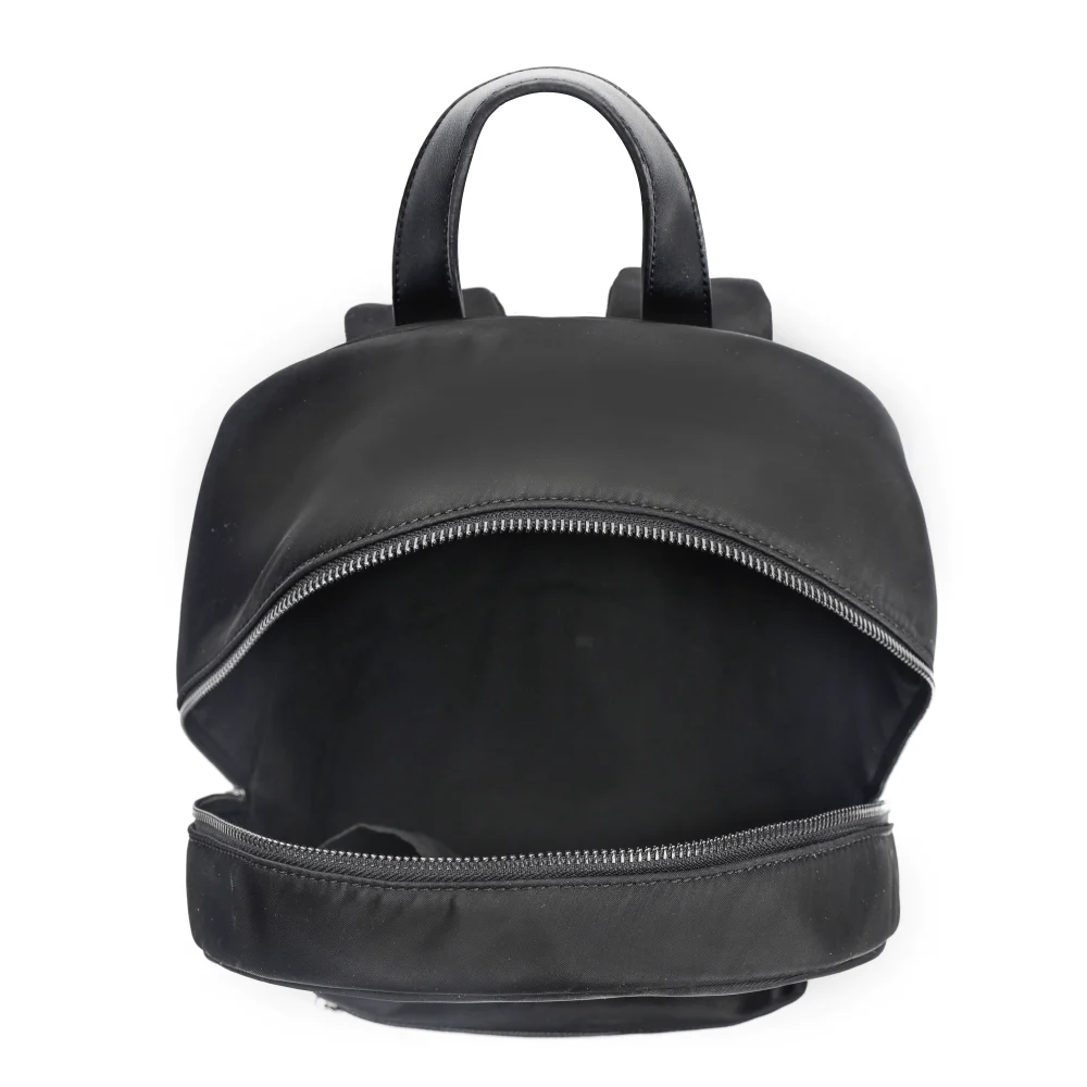 Mochila Grande Nylon Preta - vista 5 de 7