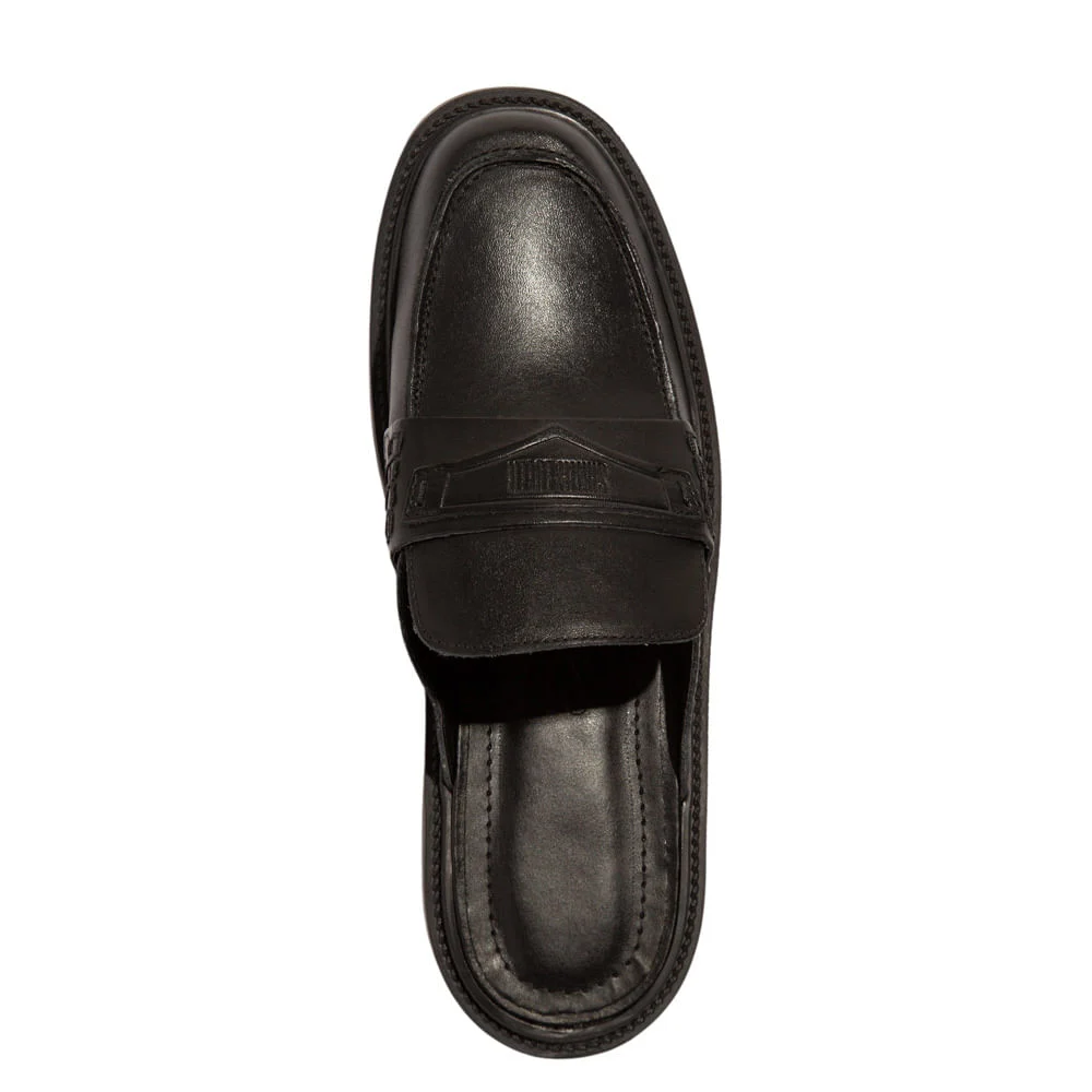 Mocassim Couro Confort Preto - vista 3 de 4