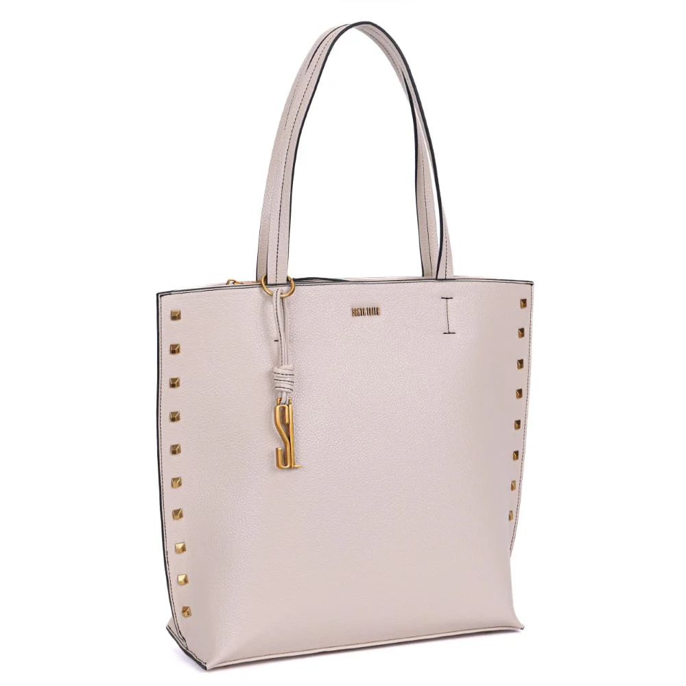 Bolsa Shopper Off WhiteTachas Alça De Ombro - vista 2 de 8