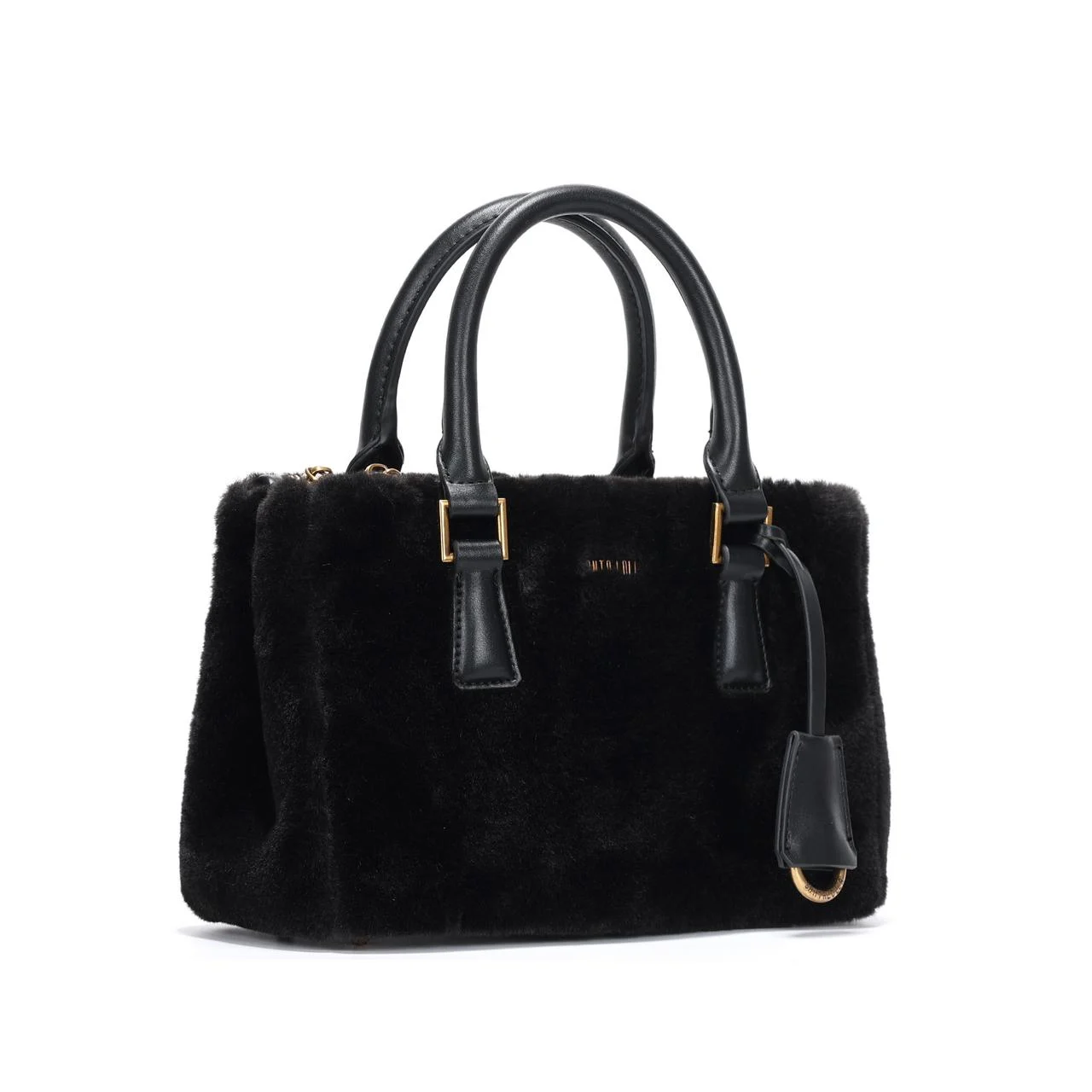 Bolsa Tote De Pelinho Preta Duas Alças - vista 2 de 4