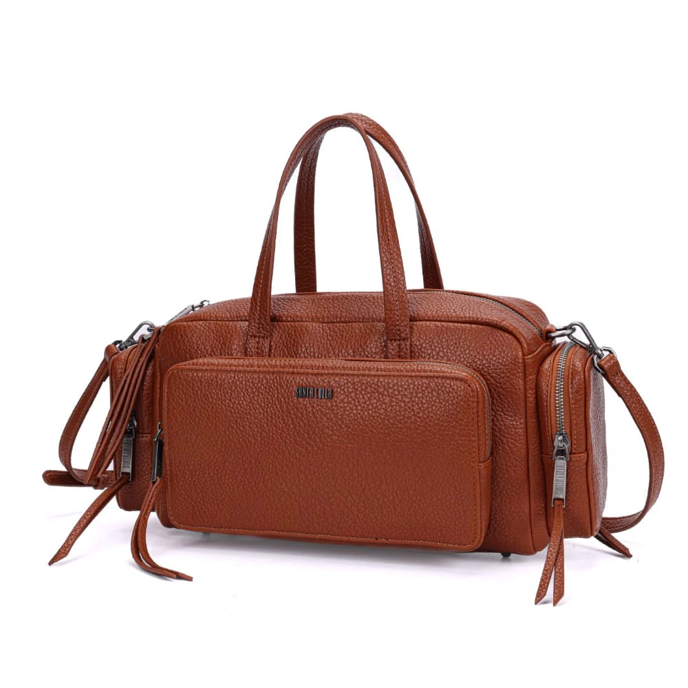 Bolsa Marrom Grande Alça De Ombro - vista 3 de 7