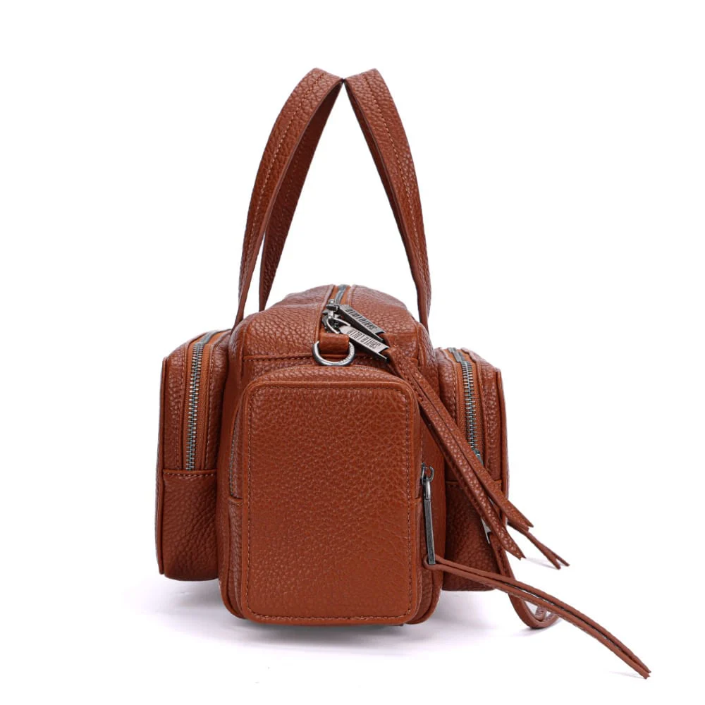 Bolsa Marrom Grande Alça De Ombro - vista 4 de 7