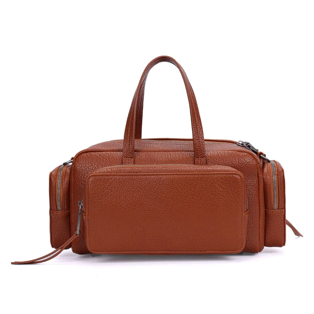 Bolsa Marrom Grande Alça De Ombro - vista 5 de 7