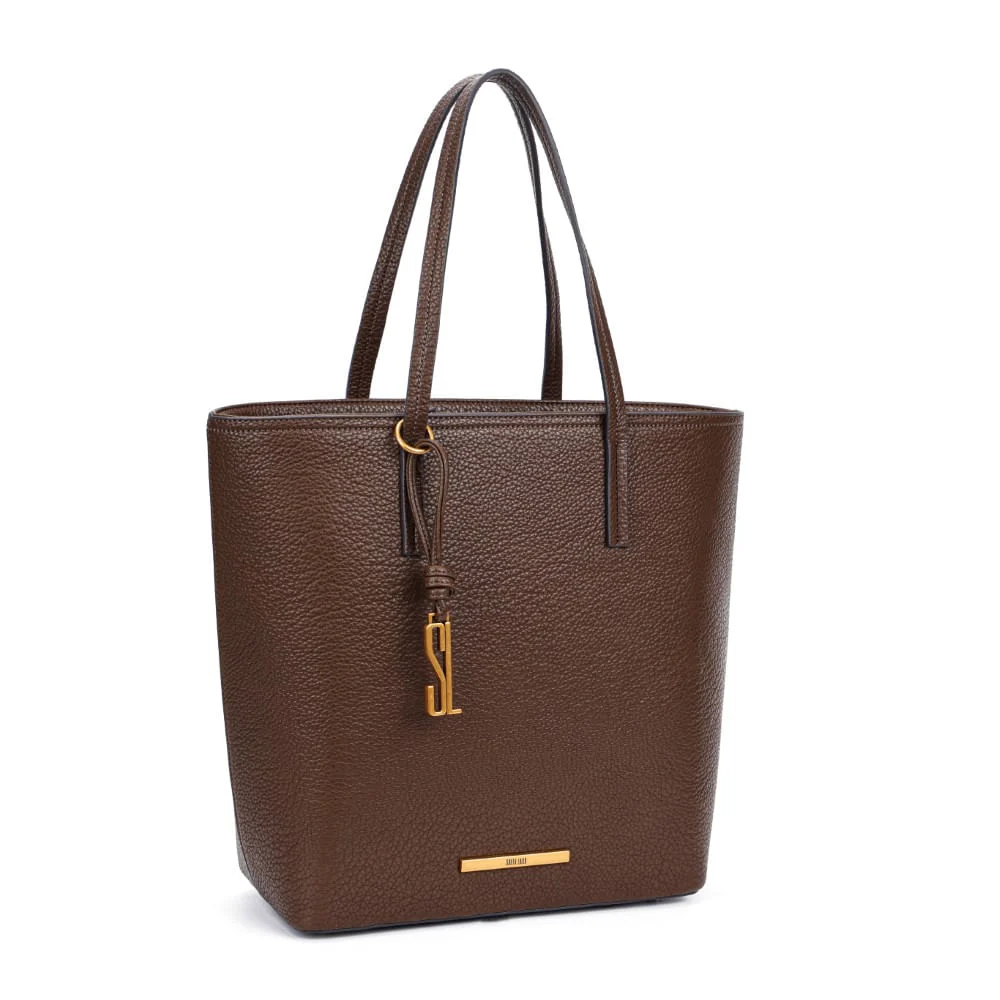 Bolsa Shopper Grande Marrom Alça De Ombro - vista 2 de 8