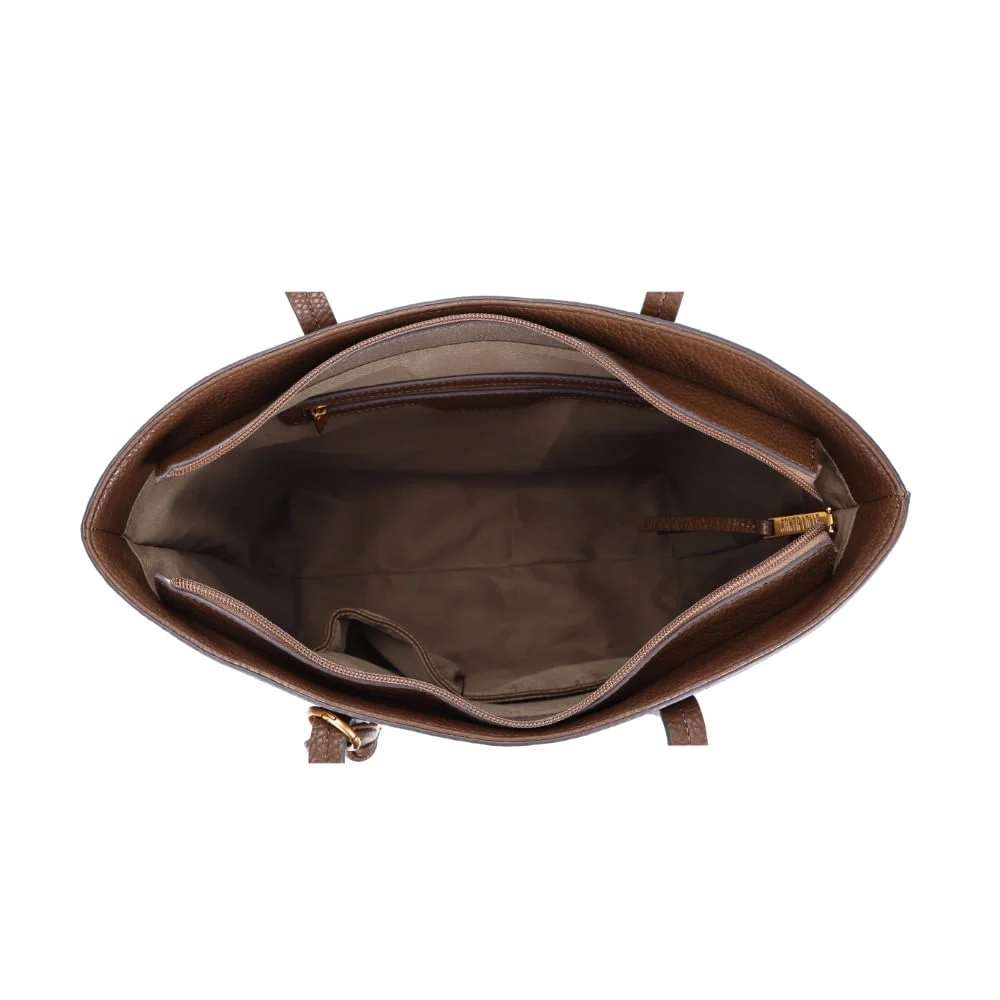 Bolsa Shopper Grande Marrom Alça De Ombro - vista 7 de 8