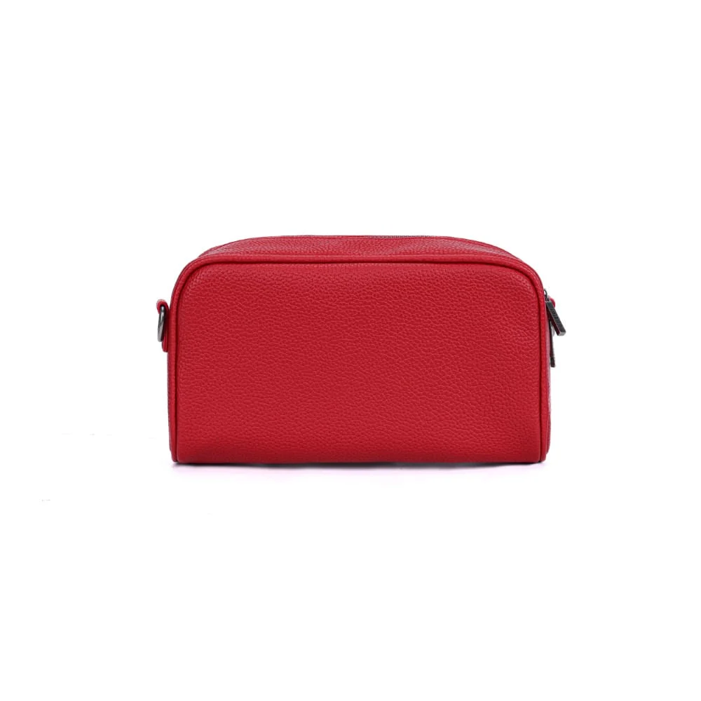 Bolsa Pochete Vermelha Alça Gorgurão Transversal - vista 5 de 7