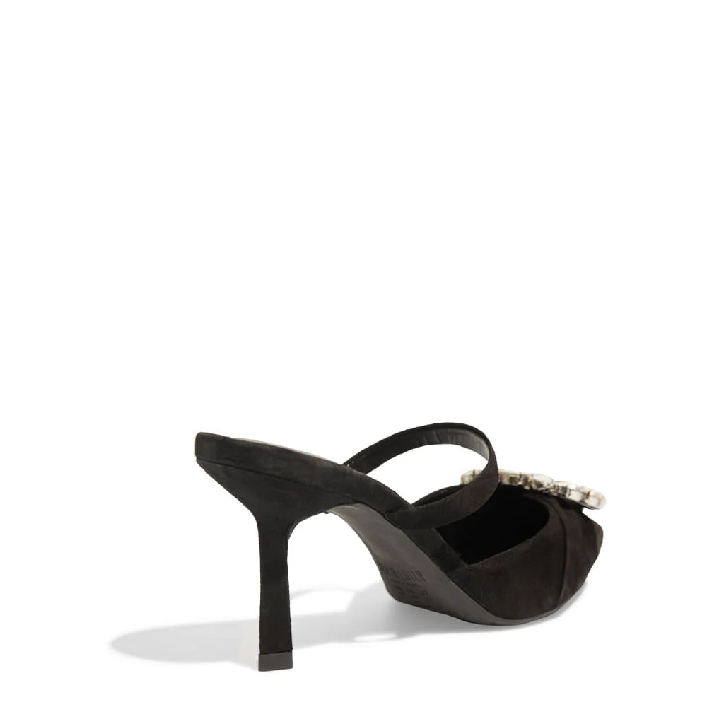 Scarpin couro camurça premium preto - vista 4 de 4