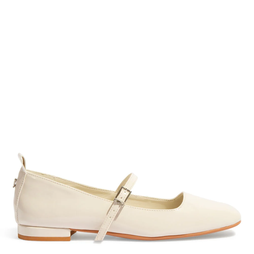 Sapatilha Boneca Verniz Anzeli Off White - vista 1 de 4