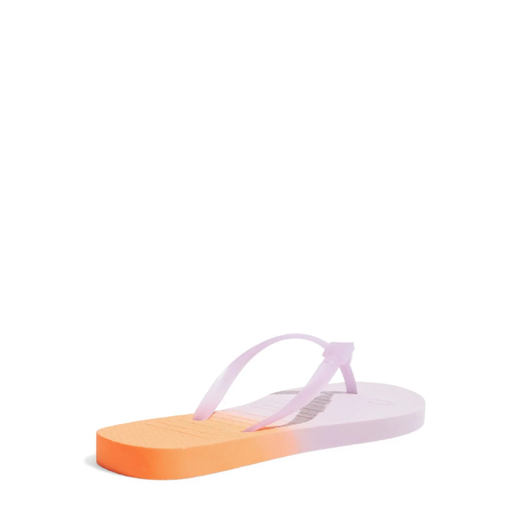 Chinelo Flip Flop Bicolor Lilás e Laranja - vista 3 de 4