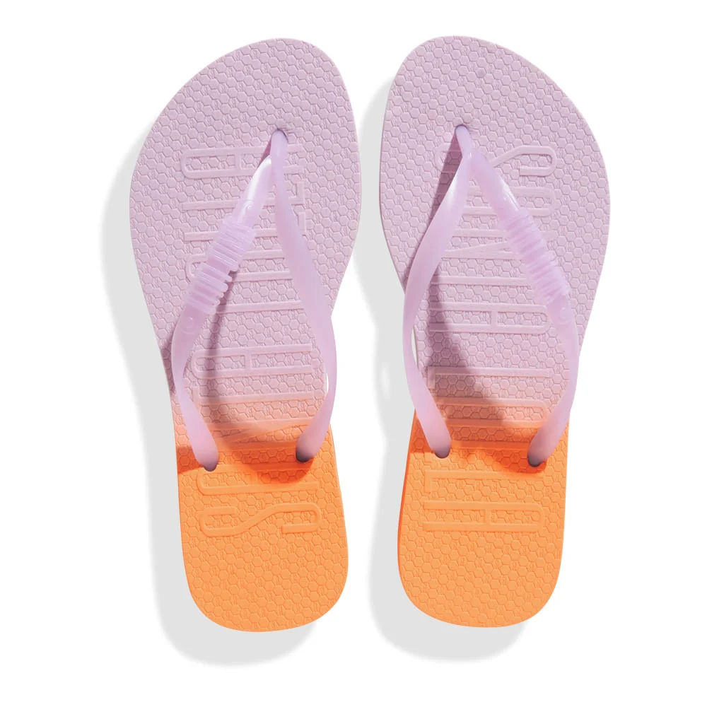 Chinelo Flip Flop Bicolor Lilás e Laranja - vista 4 de 4