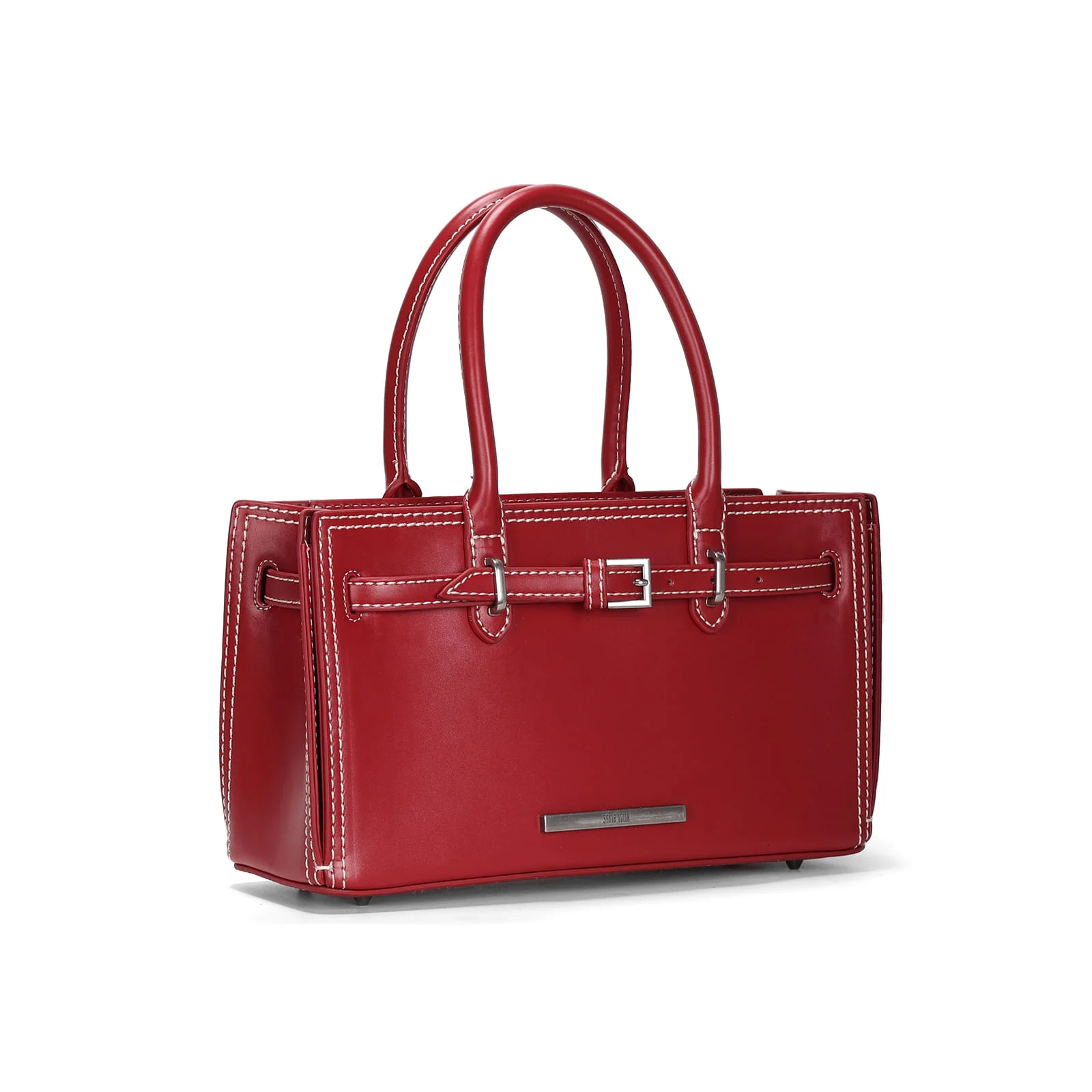 Bolsa Vermelha Cherry Estruturada Soft Alça De Ombro - vista 2 de 3