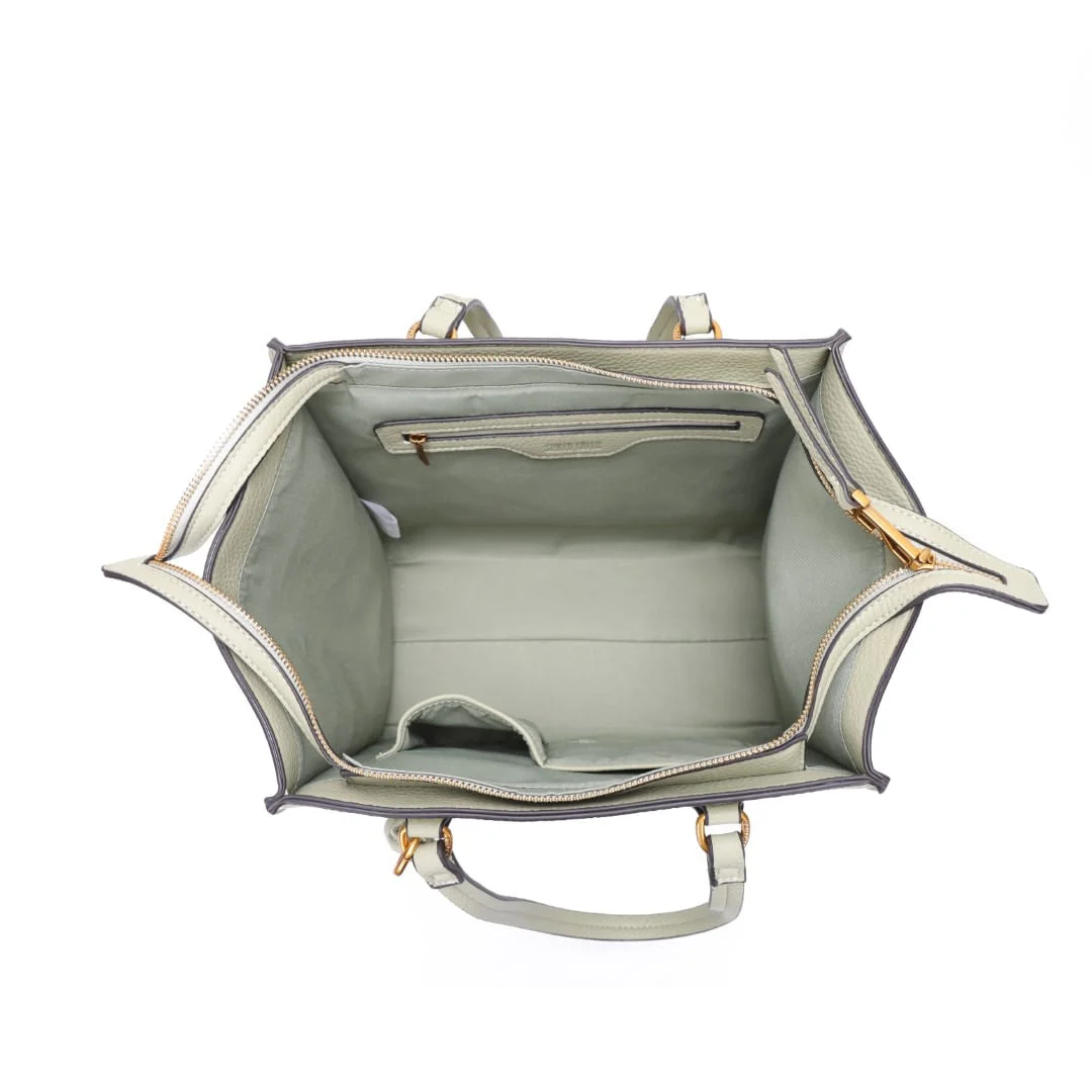 Bolsa Shopper Verde Sage Floater Estruturada Alça De Ombro - vista 6 de 8