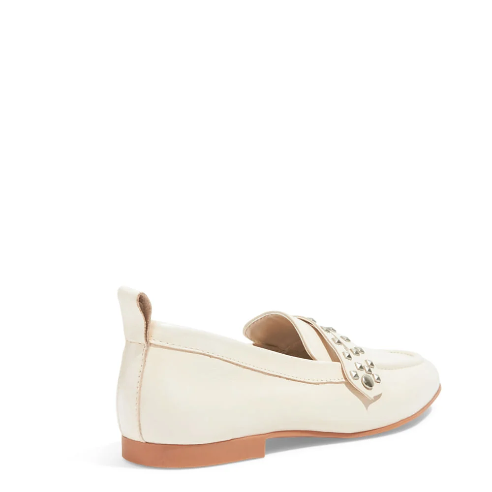 Mocassim Changeable Couro Nobre Soft Bico Redondo Off White - vista 3 de 4