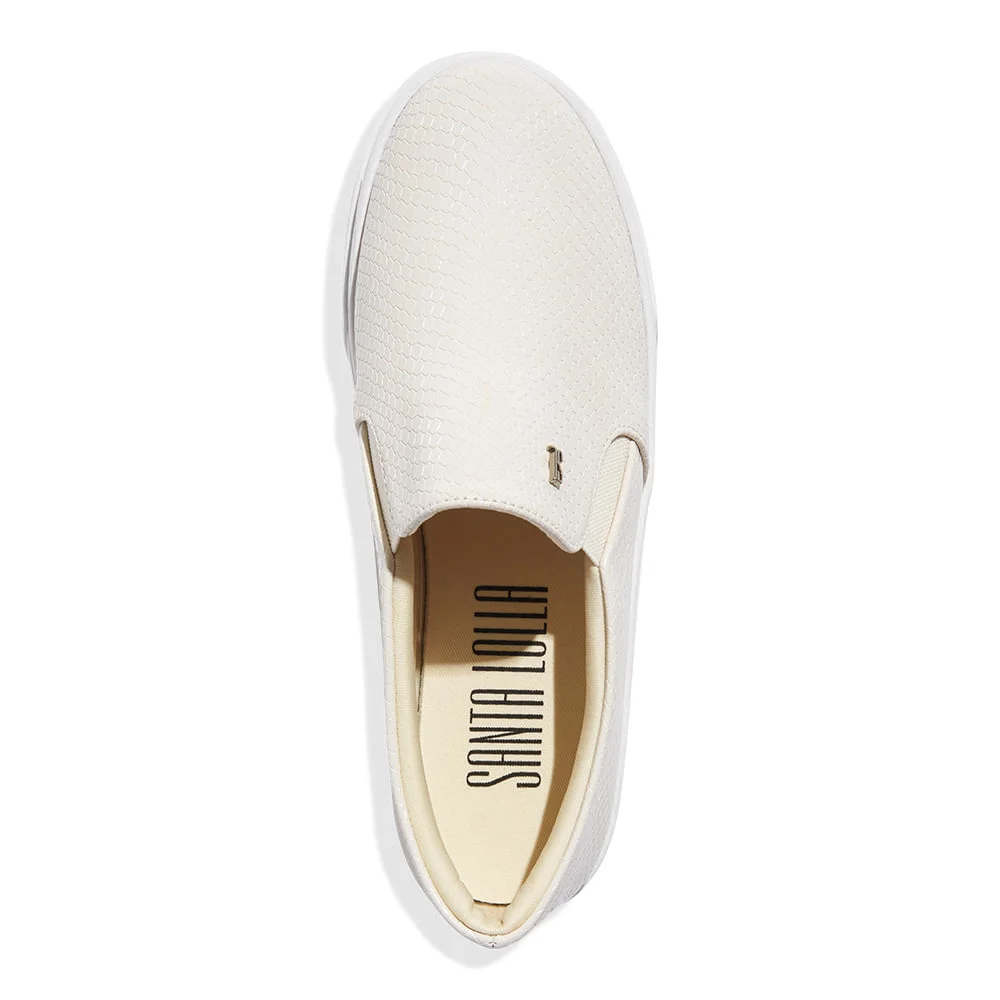 Tênis Slip On Salamanca Off White - vista 3 de 4
