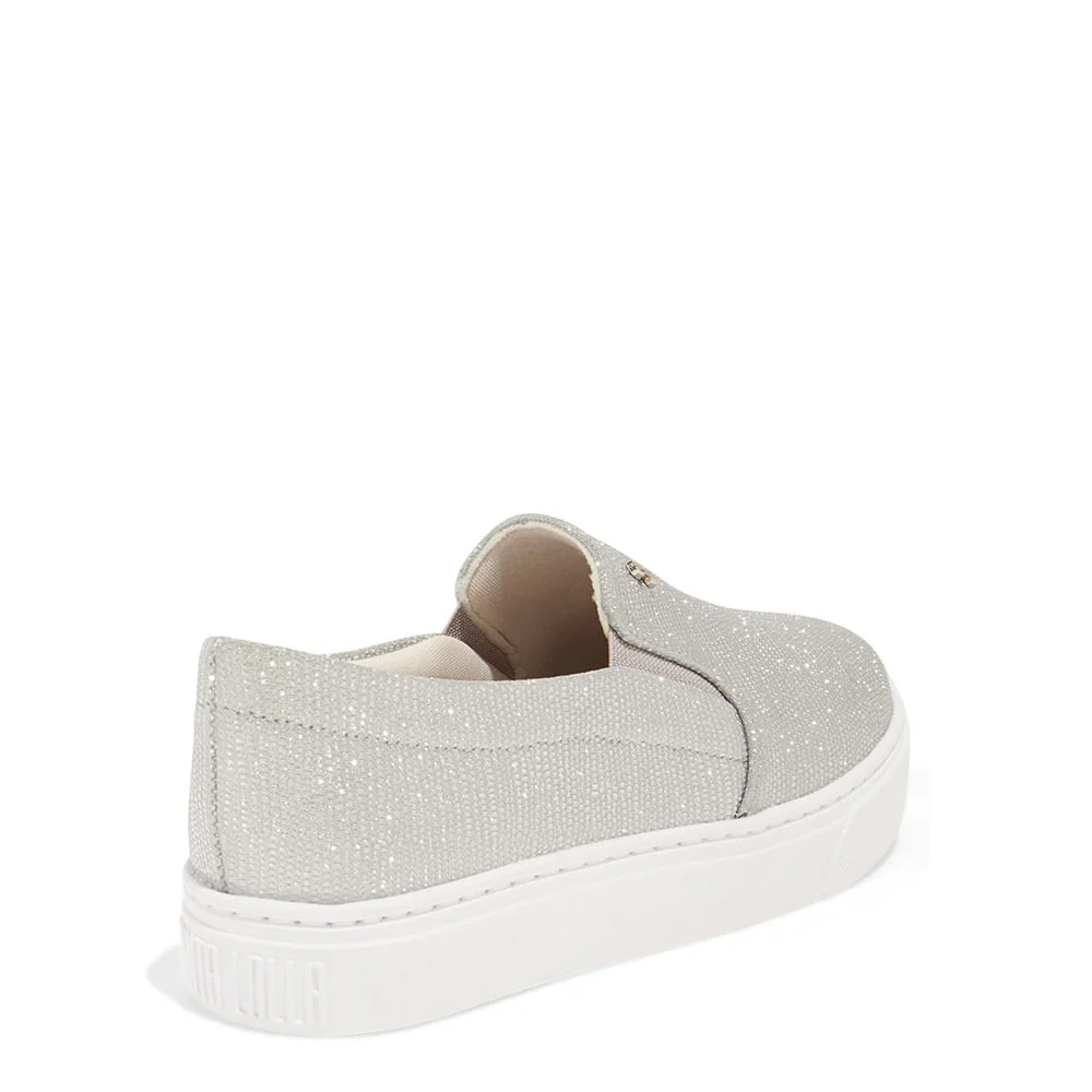 Tênis Slip On Shine Lizard Prata - vista 3 de 4