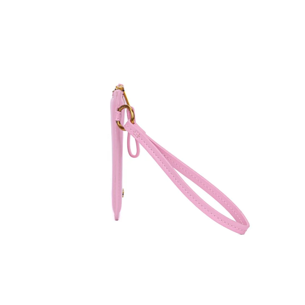 Clutch Pequena Soft Rosa Cotton Alça De Mão - vista 5 de 7